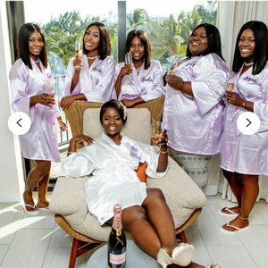 Etsy Satin Bridesmaid Robe